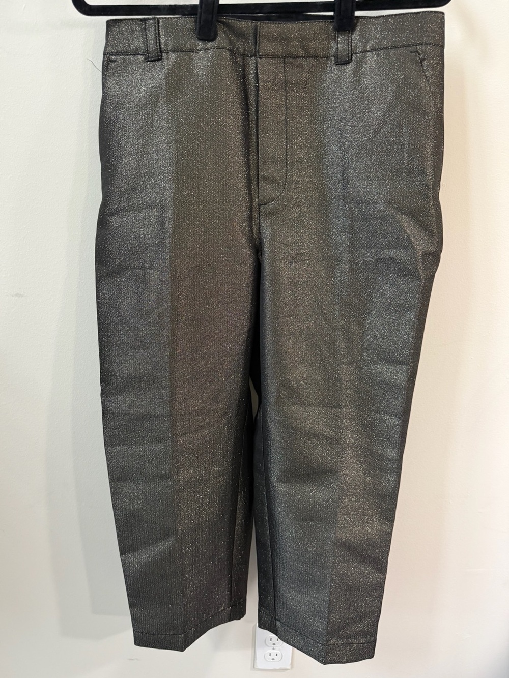 GAP Metallic Charcoal Trousers Size 10